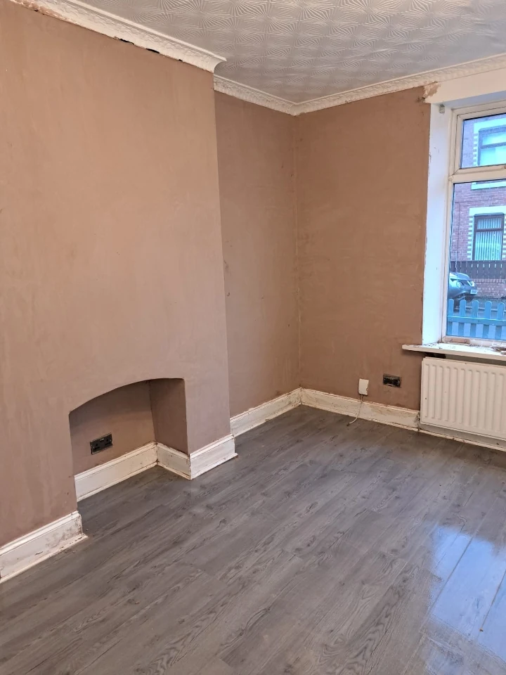 Finished room after rising damp treatment in Newcastle